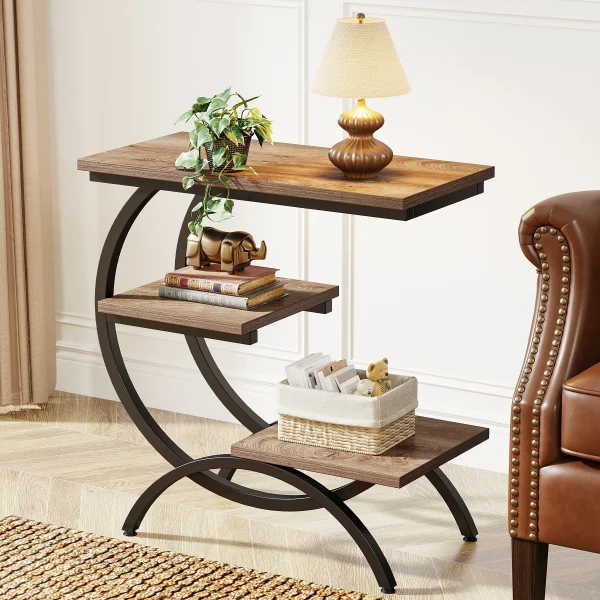 Tribesigns C-Shaped End Table