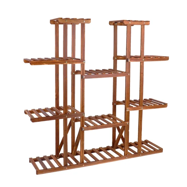Wooden Plant Shelf Flower Pot Stand Indoor Outdoor